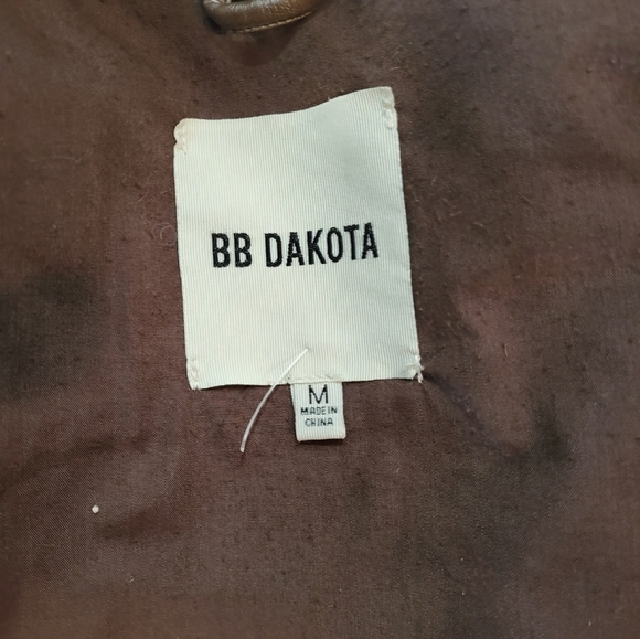 BB Dakota vegan leather medium cropped jacket - Picture 5 of 7